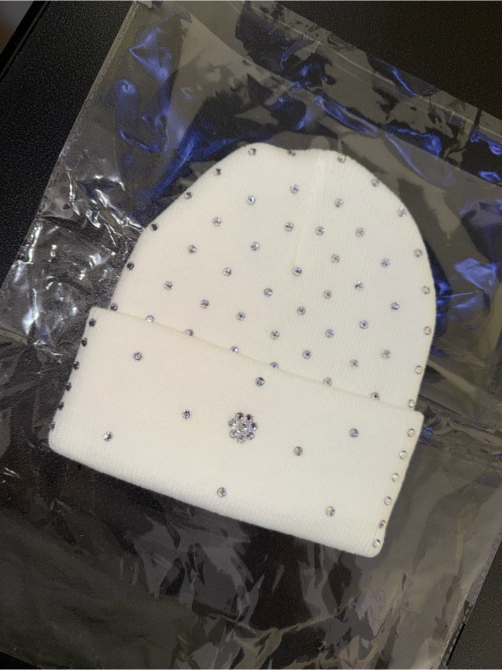 “Snow Blossom Ice” Beanie
